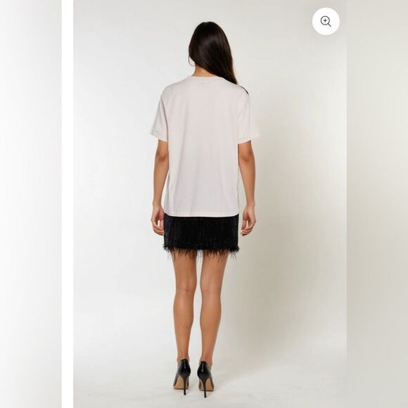 Wildfox Light Pink Mistletoe Manhattan Ryan Tee - Picture 10 of 11